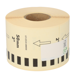 Brother DK-22223 compatible etiketten, 50mm x 30,48m, permanent, wit